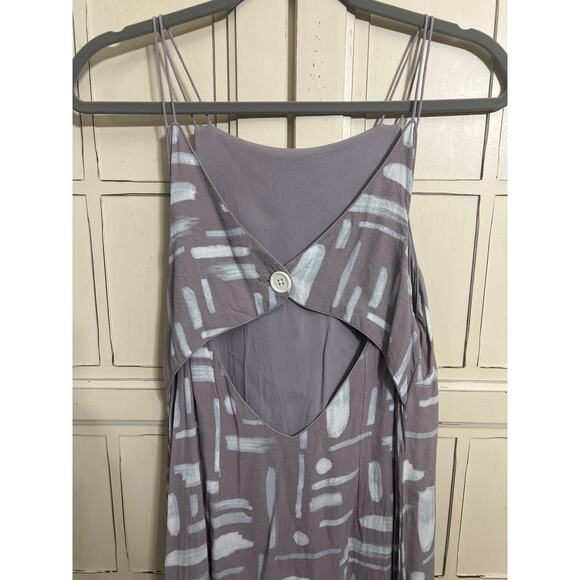 Silence + Noise size medium mini dress open back purple - Picture 2 of 4